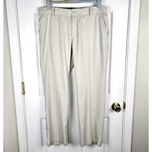 Nike Flex Golf Pants Mens Size 36x30 Light Bone Flat Front AA3318-072 Dri Fit